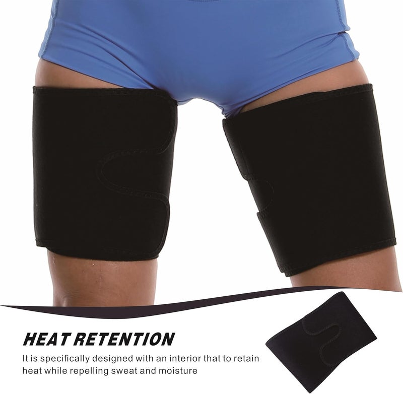 Dokelovy Sauna Leg Sleeves 2-Pack Adjustable Thigh Wraps for Women & Men,Sweat Thigh Trimmer Slimming Workout Gear Fat Burn - Image 4